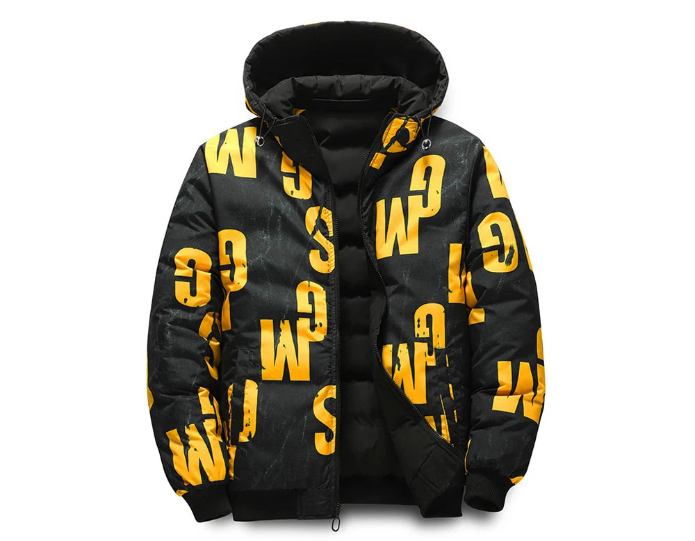 DIMUSI Winter Men Padding Jacket Fashion Male Thicken Down Thermal Parkas Casual Outwear Windbreaker Hooded Coats Man Clothing