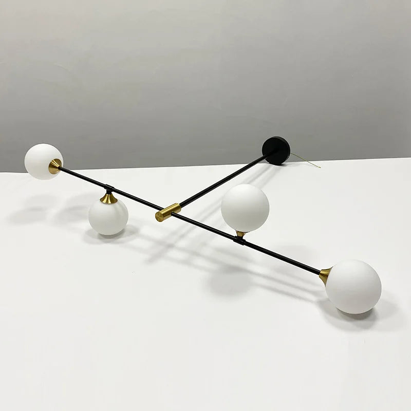 Modern Chandelier for lliving room Minimalist Glass Ball Pendant Lights Home Decoration Dining Room Kitchen Hanging Lamp Bedroom