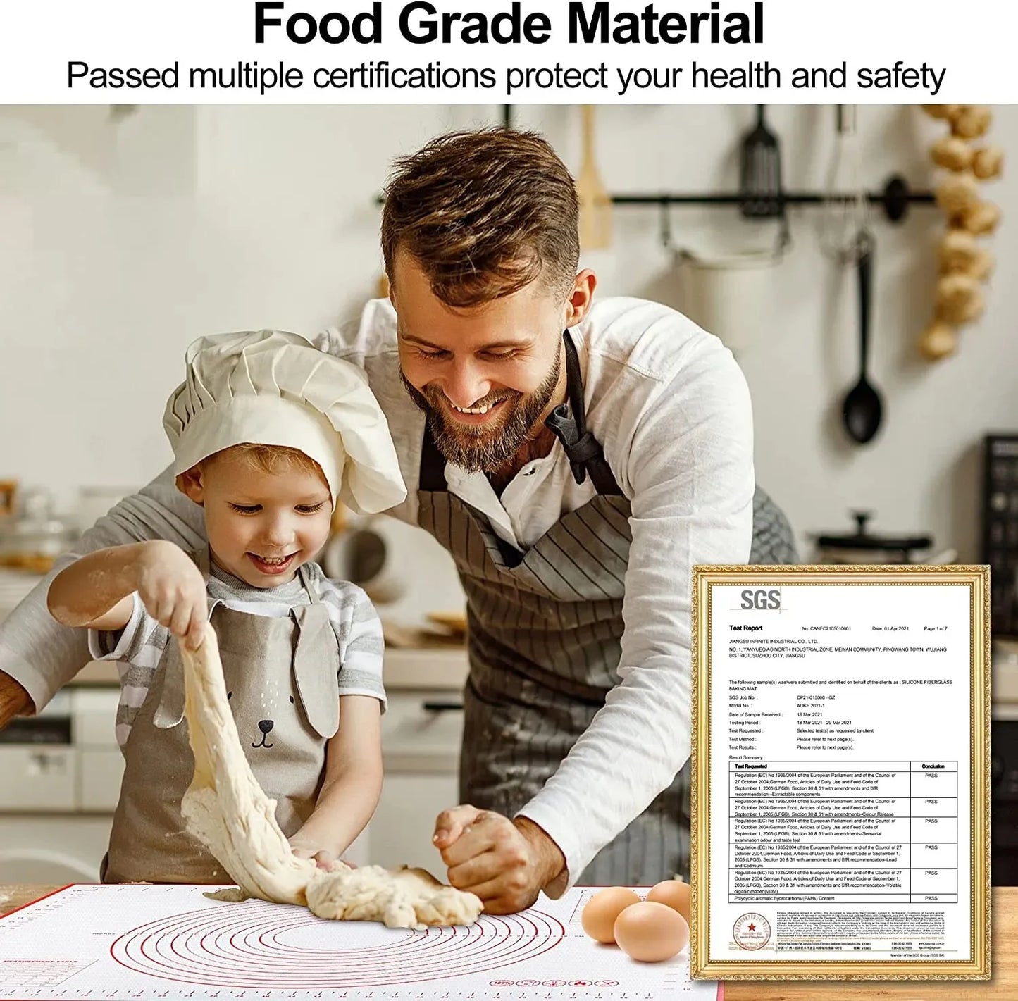 BUYYES 1PCS White And Red Kneading Mat Silicone Baking Mat Pizza Cake Dough Maker Kitchen Cooking Grill Gadget Baking Utensils