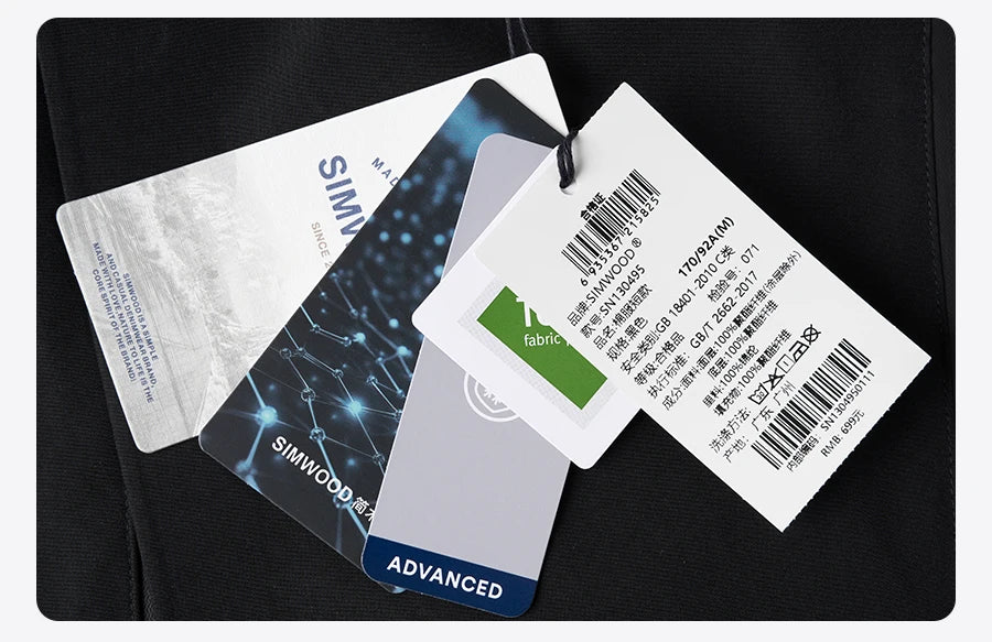 SIMWOOD 2024 Winter New Regular Fit Water-Resistant, Windproof Shell Men’s Winter Jacket with Hood Outdoor Coats