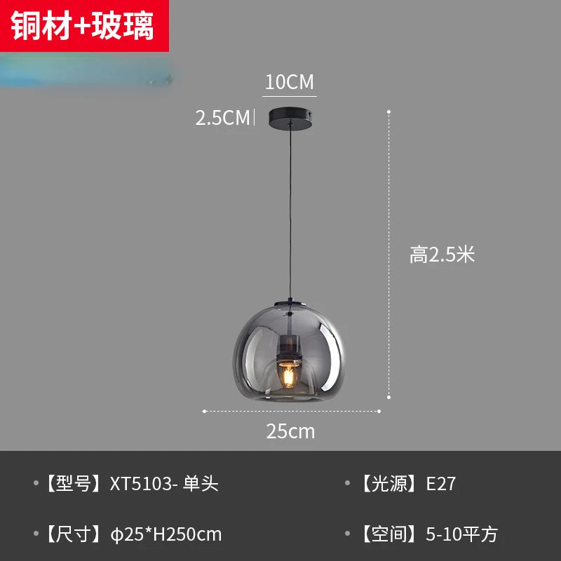 Nordic Restaurant Chandelier Lustre Pendant Lights Minimalist Coffee Shop Dining Kitchen Hanging Lamp Bar Bedroom Bedside Lamp