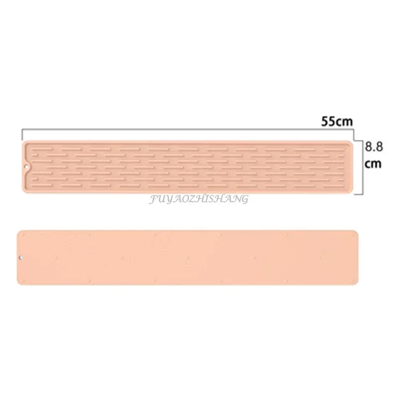 Kitchen Silicone Faucet Mat Drip Protection Pads Faucet Water Catcher Mat Sink Drain Pad Waterproof Non-slip Bathroom Gadget