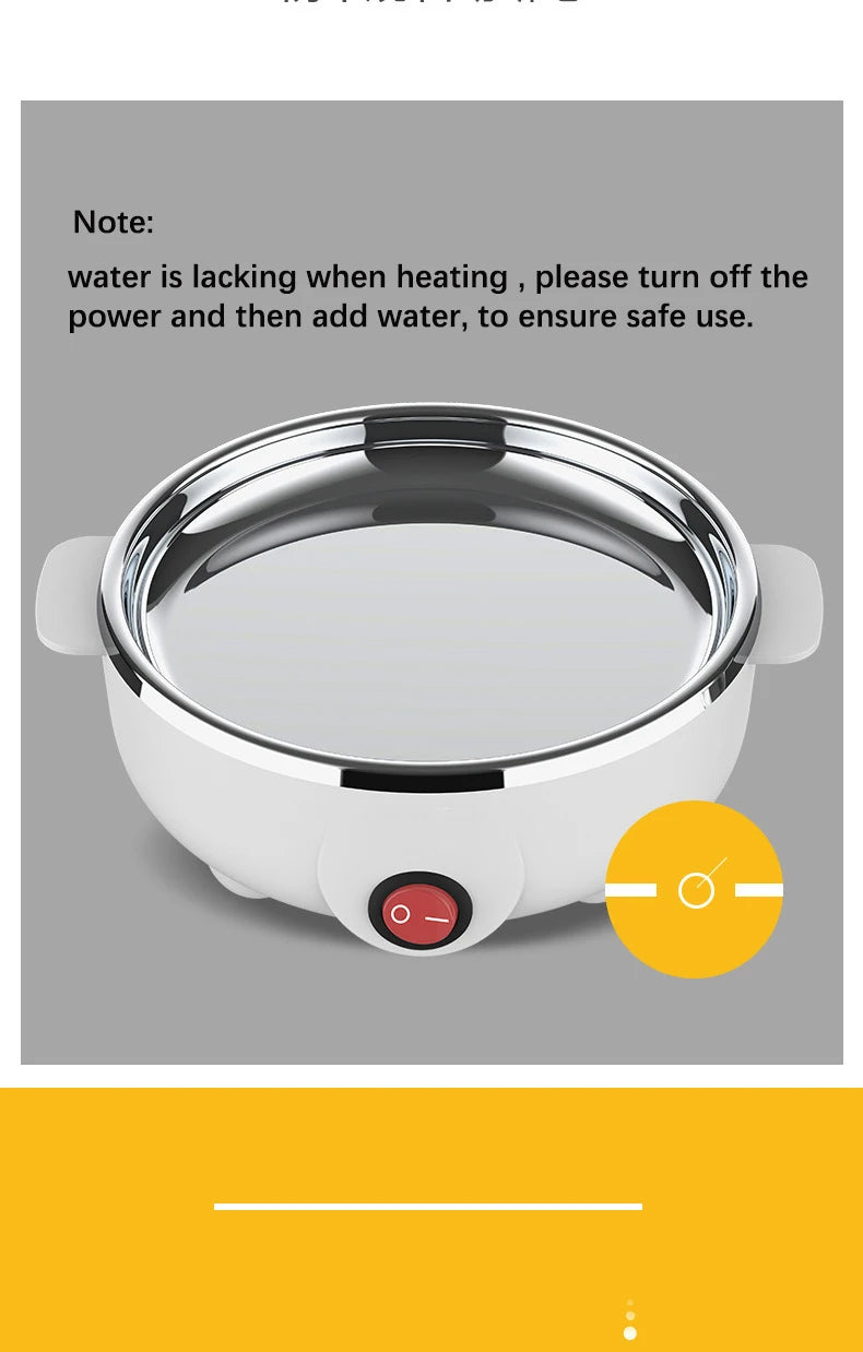 Multi Function Egg Steamer Electric Egg Cooker Corn Milk Steamed Kitchen Cooking Machine Rapid Double Layer Egg Boiler Steamer