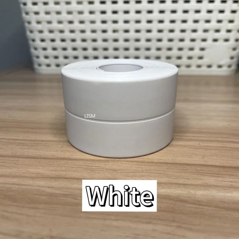 Shower Bath Sealing Tape Strips PVC Self Adhesive Waterproof Wall Stickers For Bathroom Kitchen Seal Caulk Strip Sink Mold Proof