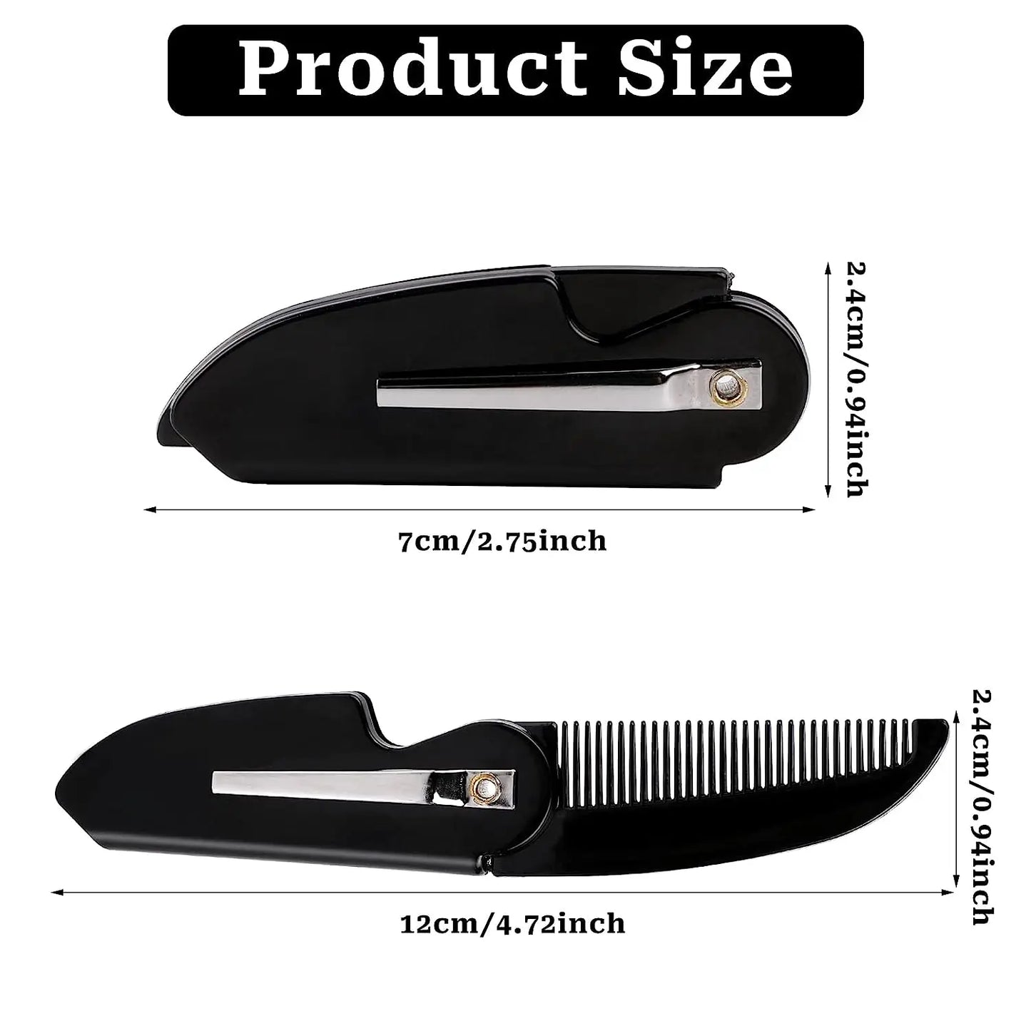 Men Shaving Bamboo Brush Comb Set Boar Bristle Portable Barber Beard Brush Comb Scissors for Facial Cleaning Styling Tool