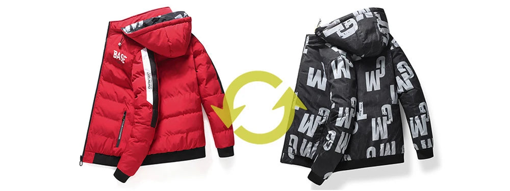 DIMUSI Winter Men Padding Jacket Fashion Male Thicken Down Thermal Parkas Casual Outwear Windbreaker Hooded Coats Man Clothing