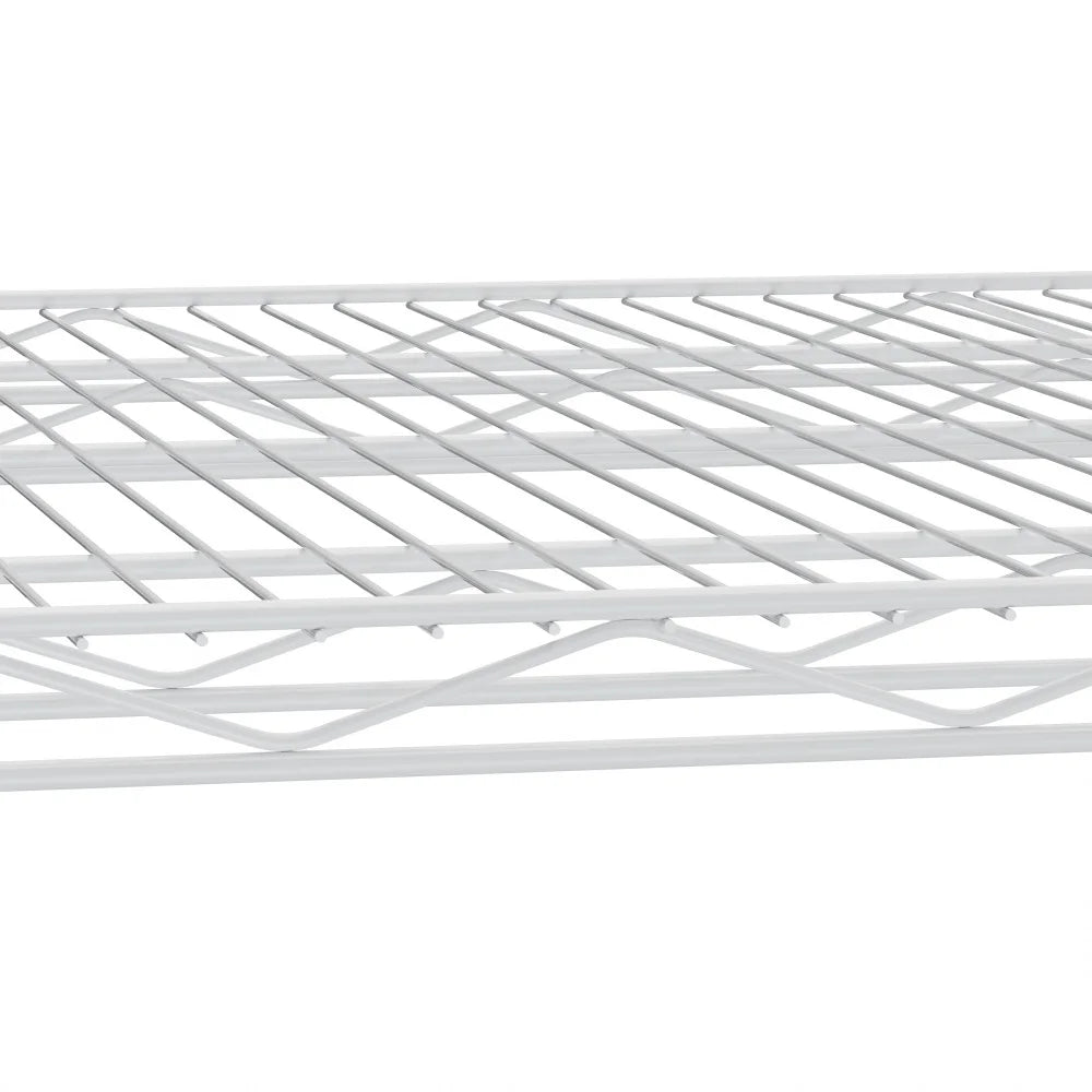Warehouse supermarket kitchen other 5-layer heavy-duty adjustable shelves with wheels  adjustable feet  frame bearing 300 pounds