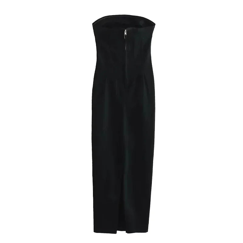 Off Shoulder Denim Dress Woman Blue Corset Long Dress Women Midi Bodycon Dresses For Women 2025 Elegant Party Dresses