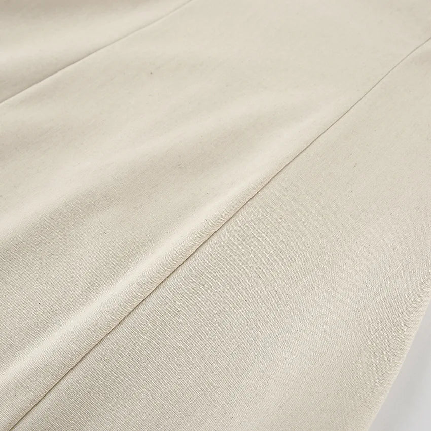 2025 Women Summer Sleeveless Sexy Long Dress 45% Cotton And 55% Linen Loose Style Strapless Maxi Dress Vestidos Clothes