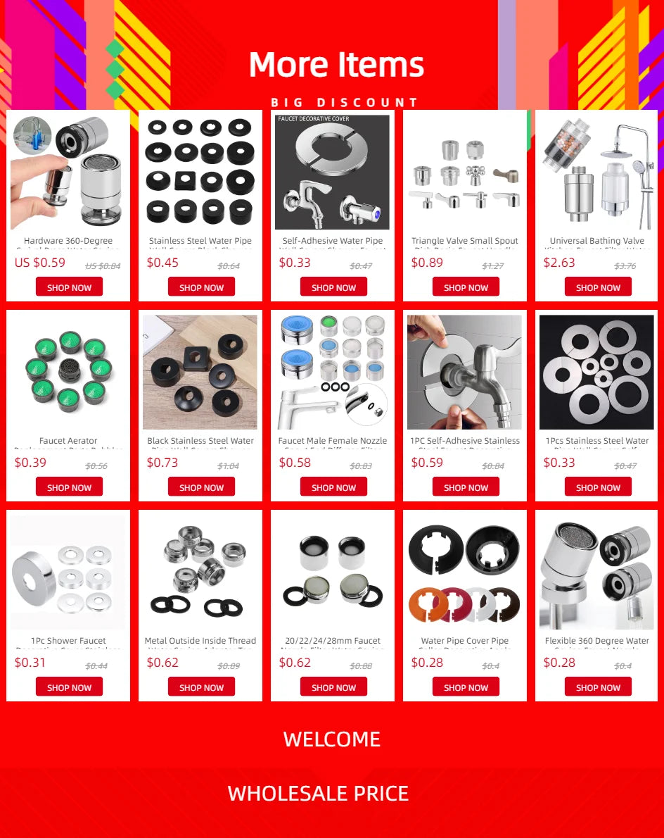 Black Stainless Steel Water Pipe Wall Covers Shower Chrome Finish Faucet Decorative Cover Kitchen Bathroom Accessories