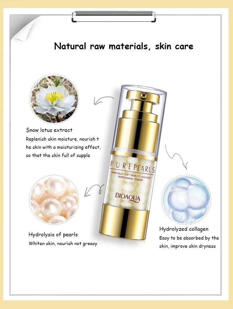 Pure Pearl Face Skin Care Essence Facial Cream Eye Cream Firming Freshing Moisturizing Brightening Facial Skin Care Products