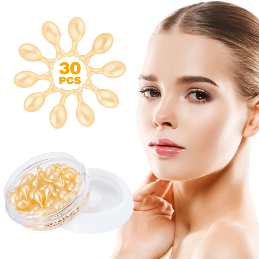 30/150Pcs Hyaluronic Acid Capsules Serum Hydrating Repair Moisturizing Essence Liquid Facial Deeply Nourishes Firming Skin Care