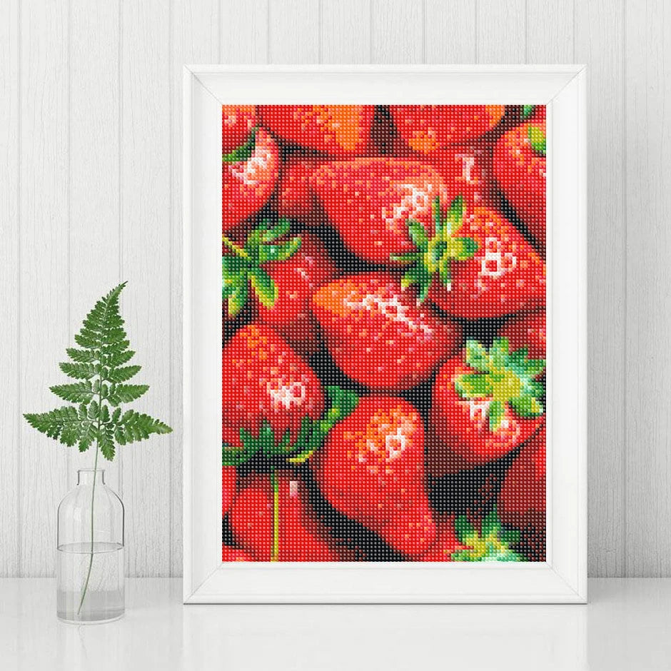 Fruit Diamond Painting Strawberry Lemon Picture Full Diamond Mosaic Cross Stitch Kit Art DIY Kitchen Restaurant Home Decoration