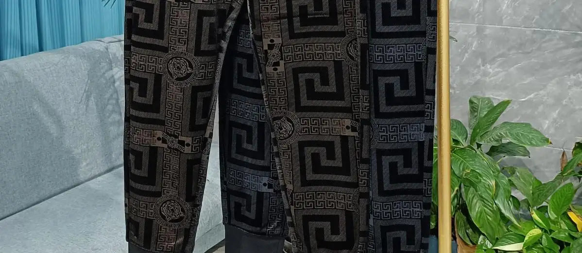 New Harem Pants with Tiger Embroidery for Men Autumn and Winter Sweatpants Men Clothing baggy Joggers Streetwear Track Pants