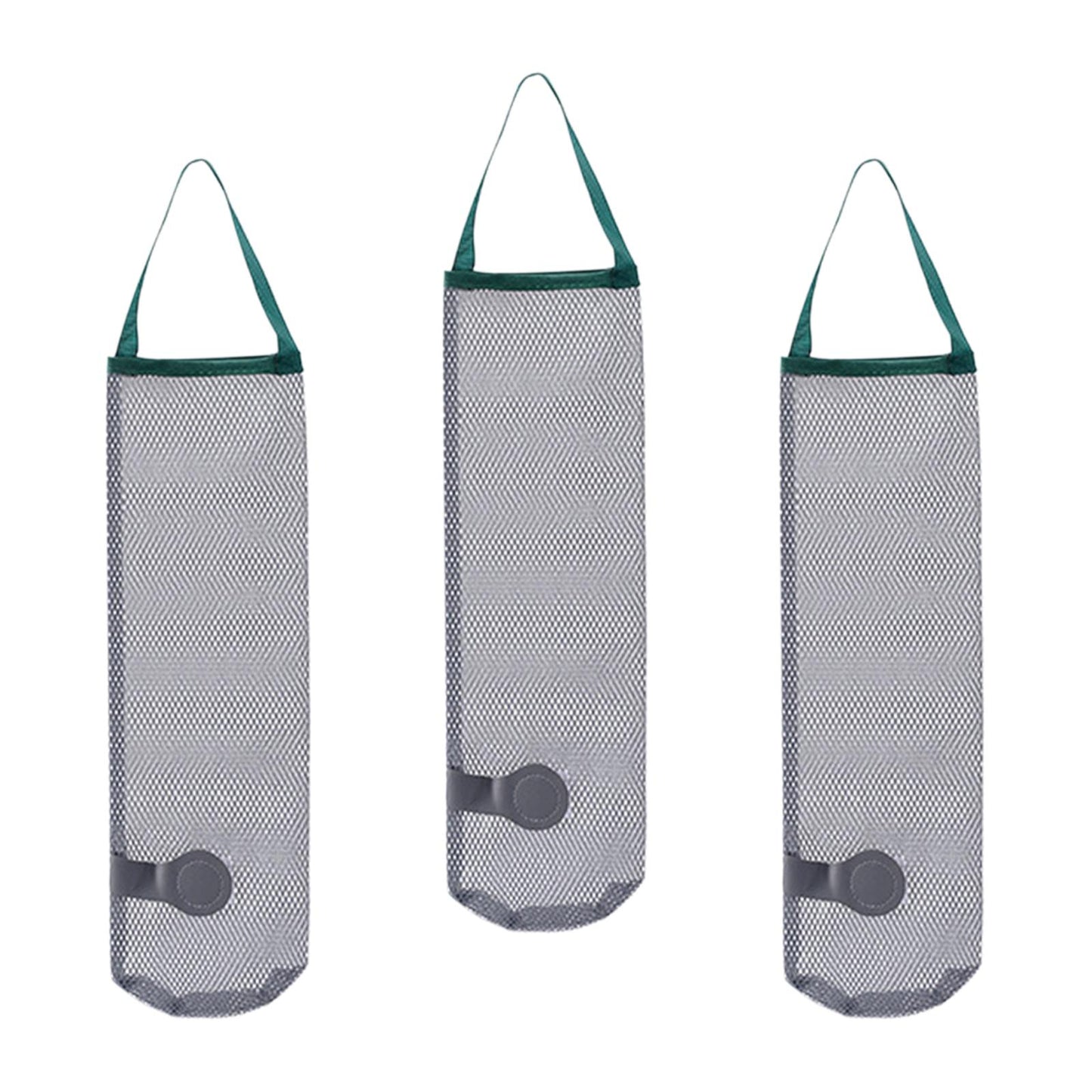 3 Pcs Storag Mesh Bag Breathable Multifunctional Wall Hanging Mesh Grocery Bag for Vegetables fruits Apples Onion Kitchen