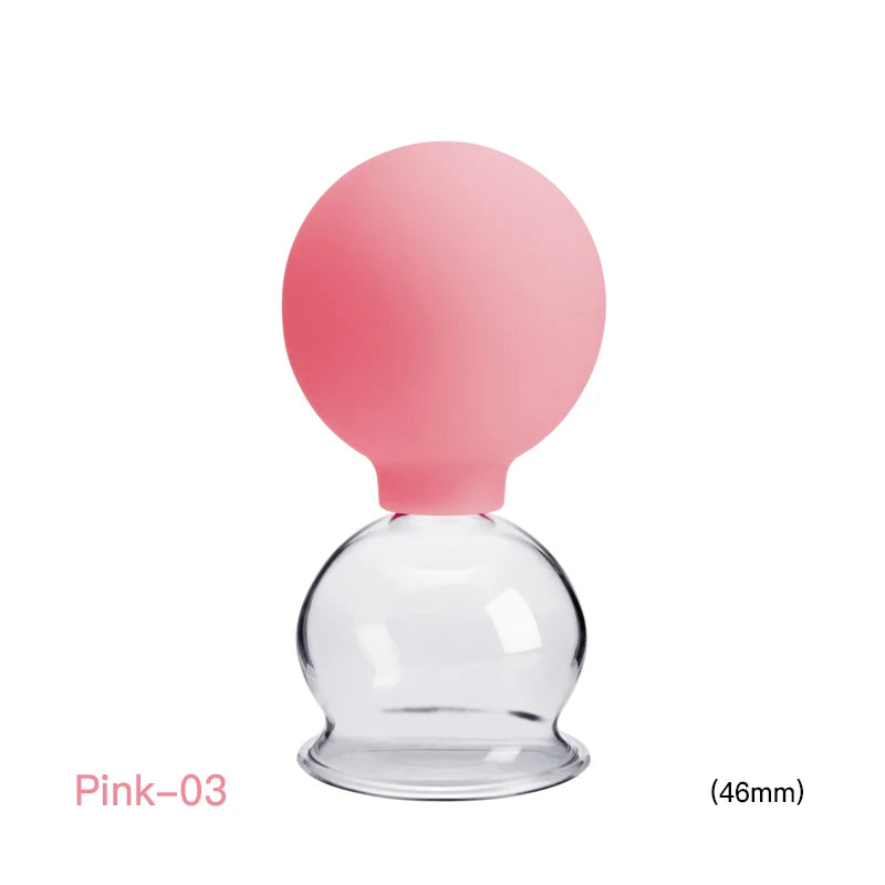 Glass Silicone Cupping Cups Set Face Body Vacuum Suction Massage Cups Anti Cellulite Cans Facial Cupping Jars Health Care Gift
