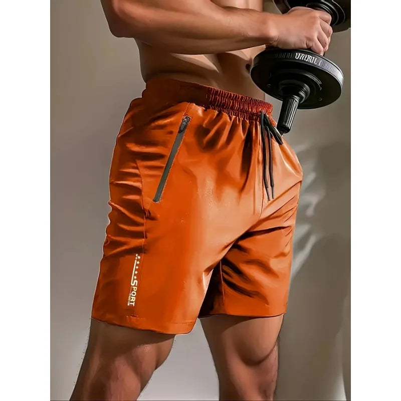 Summer men's sports shorts cool sportswear running shorts casual bottoms gym fitness training jogging shorts men