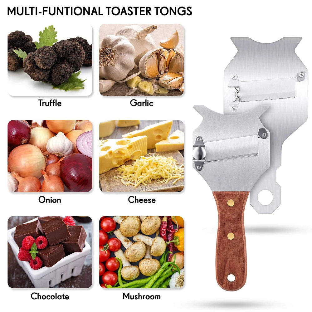 Truffle Slicer Adjustable Blade Stainless Steel Cheese Chocolate Truffle Shaver with Rosewood Handle Truffle Cutter Kitchen Tool