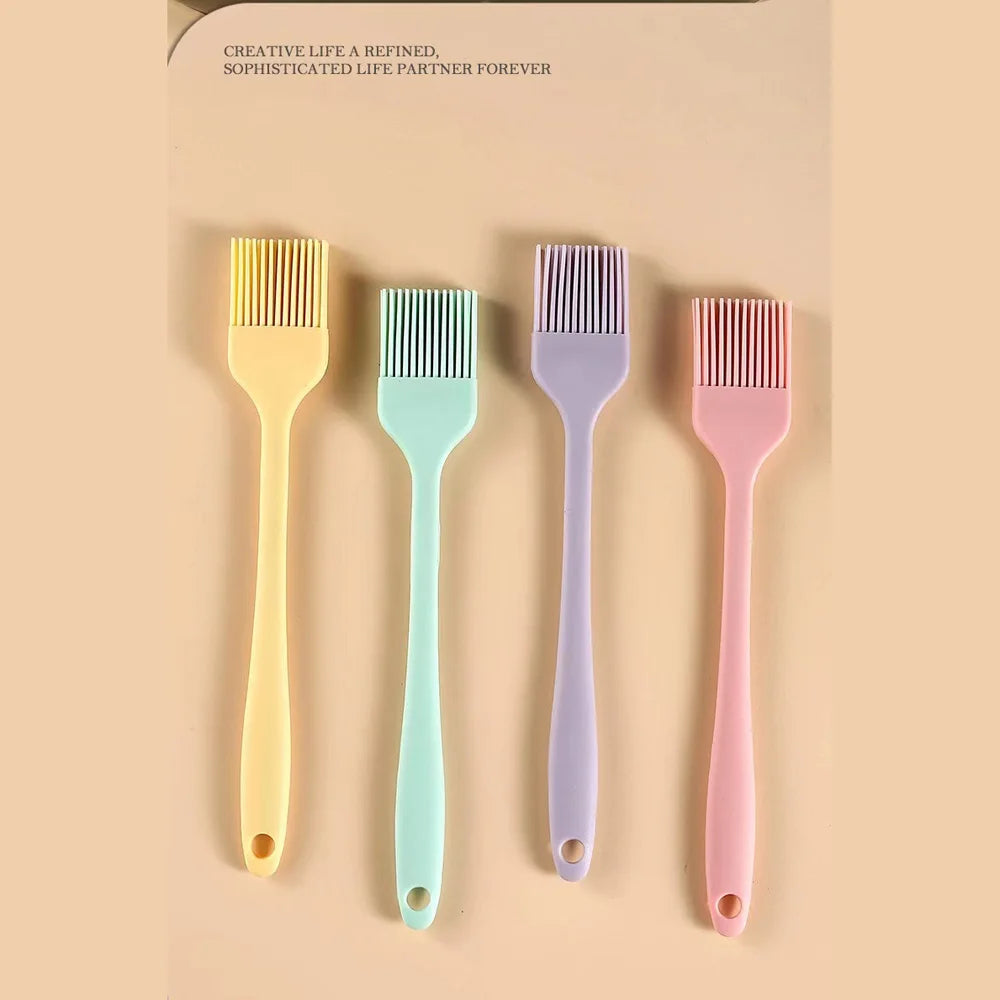 Silicone Barbecue Oil Brush Heat-resistant Pastry Brush Upgrade Oil Brush Kitchen Cooking and Baking Tools