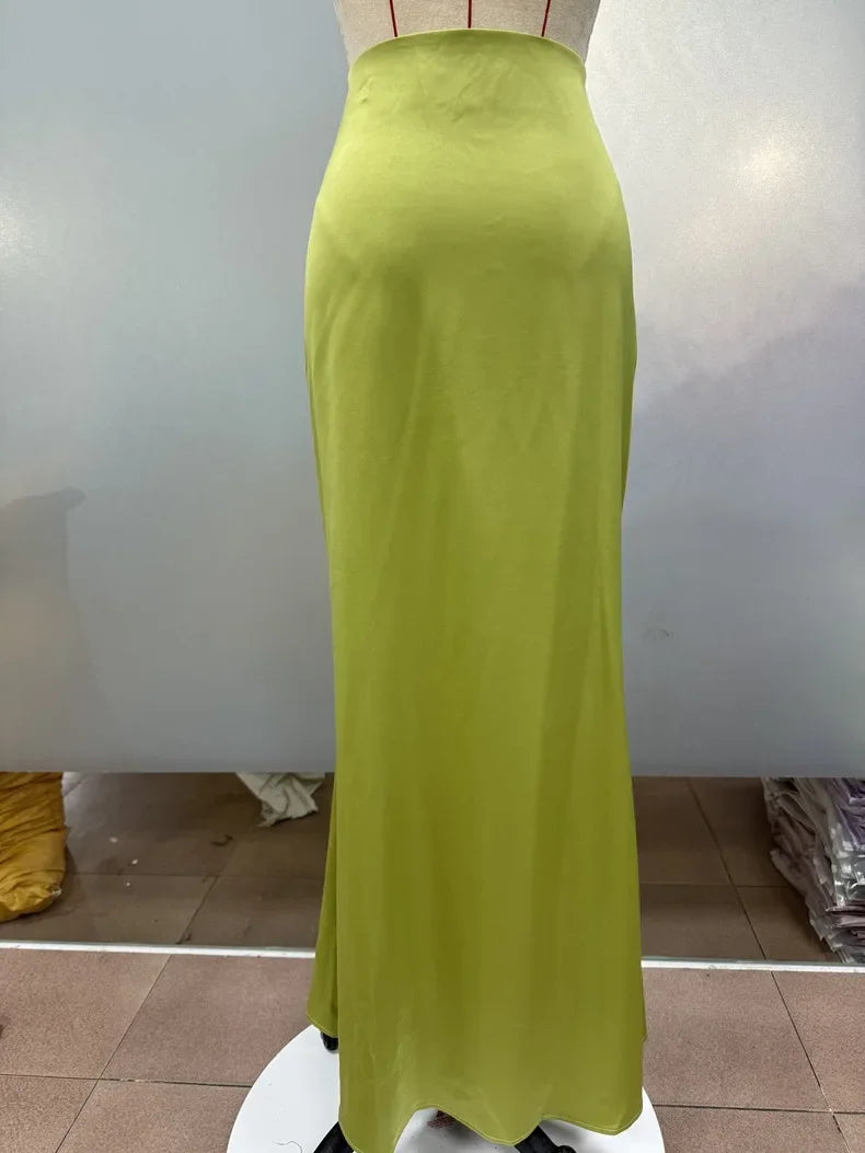 New Style European And American Fashion Colorful Velvet A- Line Skirt Long Dress For Women Autumn Winter 2023 Simple Design