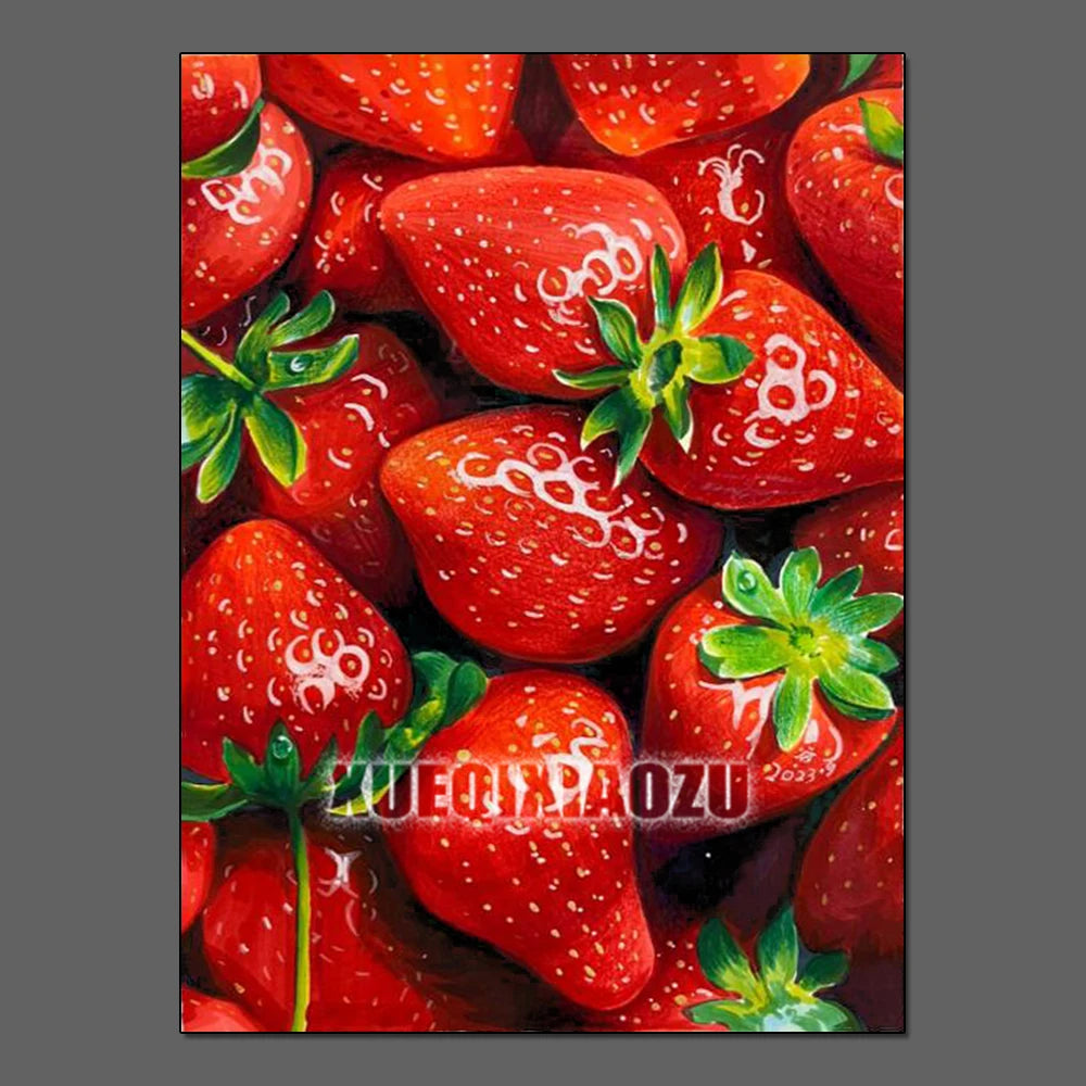 Fruit Diamond Painting Strawberry Lemon Picture Full Diamond Mosaic Cross Stitch Kit Art DIY Kitchen Restaurant Home Decoration