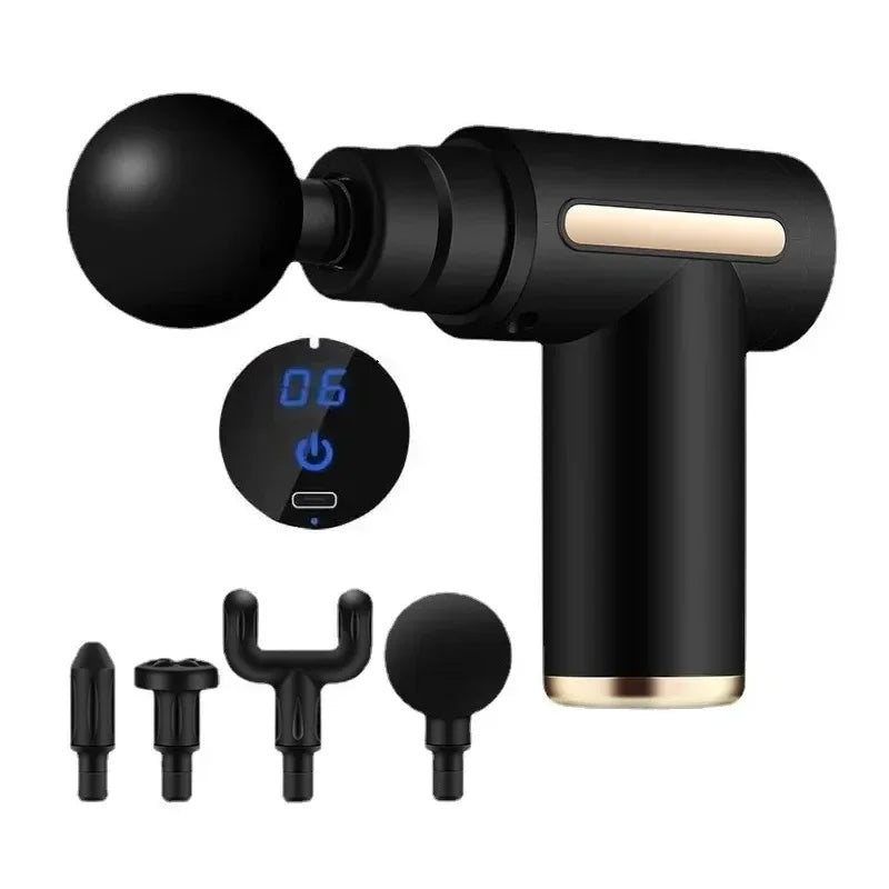 Massage Gun Fascia Deep Muscle Relax Body Neck Massager 99 Level Electric Fitness Equipment Noise Reduction Male Female