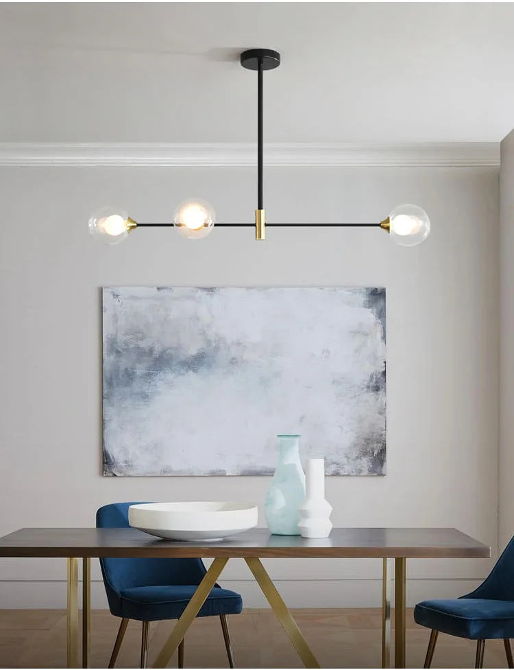 Modern Chandelier for lliving room Minimalist Glass Ball Pendant Lights Home Decoration Dining Room Kitchen Hanging Lamp Bedroom