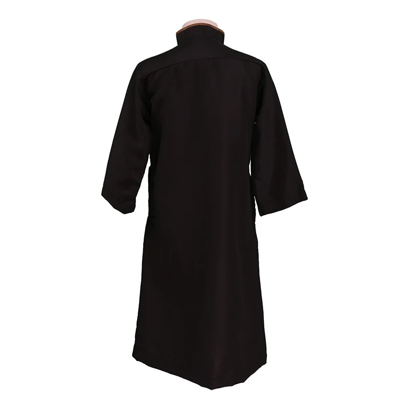 Ramadan Eid Muslim Kids Embroidery Robe Jubba Thobe Islamic Arab Boys Kaftan Children Abaya Traditional Clothes Turkey