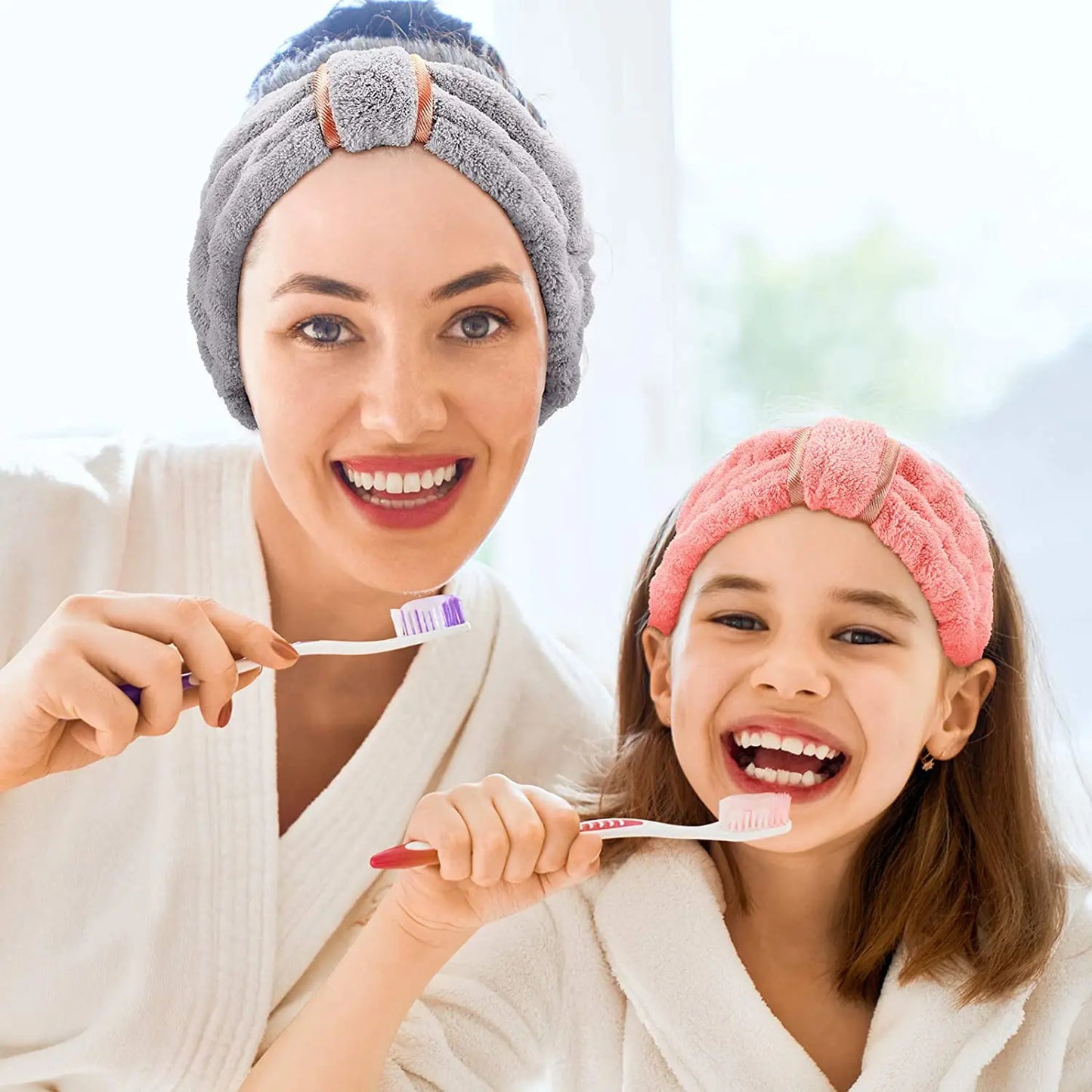 Headbands Spa Facial Headbands Makeup Headbands Elastic Terry Cloth Head Wrap for Women Washing Face Makeup Shower Yoga Sports