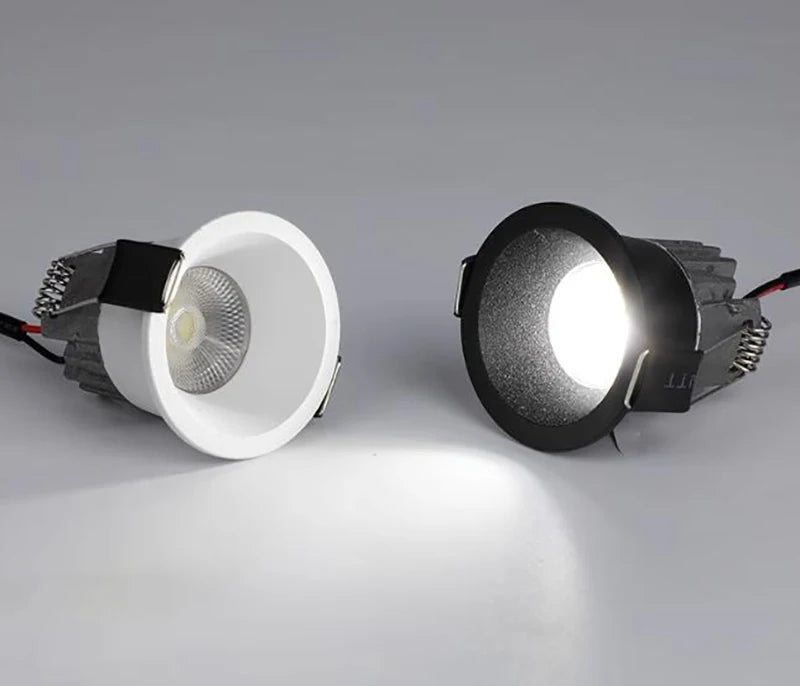 Anti-Corrosion Dimmable LED Downlight 3W 5W Anti-Glare Led Ceiling Lamp LED Spot Lighting Bedroom Kitchen COB Recessed Downlight