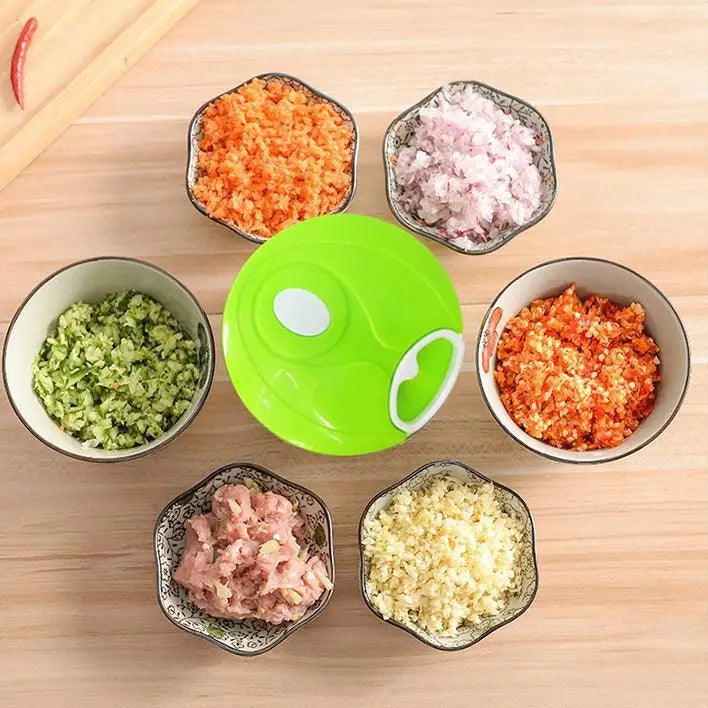 400ML Manual Meat Mincer Garlic Chopper Rotate Garlic Press Crusher Vegetable Onion Cutter Kitchen Cooking Accessories Processor