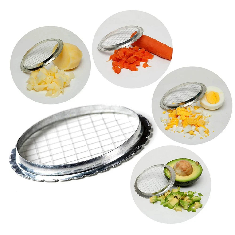 1~5PCS Stainless Steel Egg Slicer Cutter Cut Egg Device Grid For Vegetables Salads Potato Mushroom Tool Chopper Kitchen Chopper