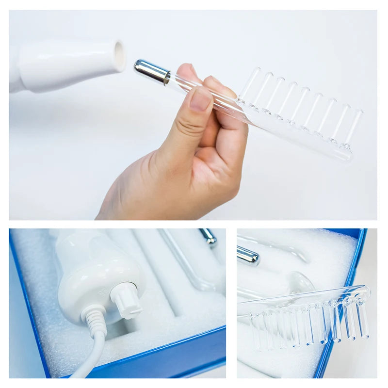 Portable High-Frequency Skin Treatment Stick Machine, Commercial Electrotherapy Machine, Neon Argon Mixed Facial Stick