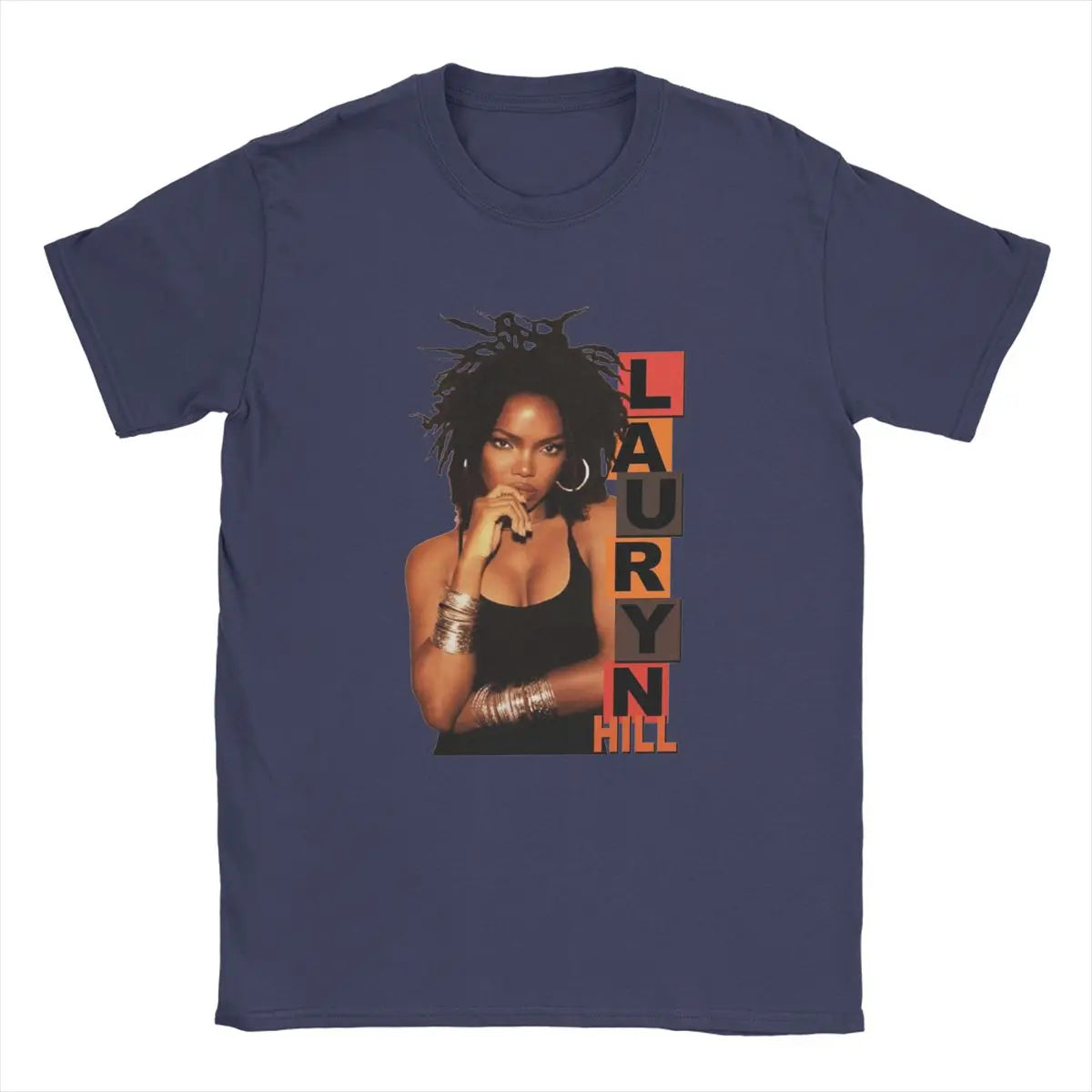 Men's T-Shirts Lauryn Hill Fugees The Famous Vintage Cotton Tee Shirt Short Sleeve Music Hip Hop Harajuku T Shirt Round Neck