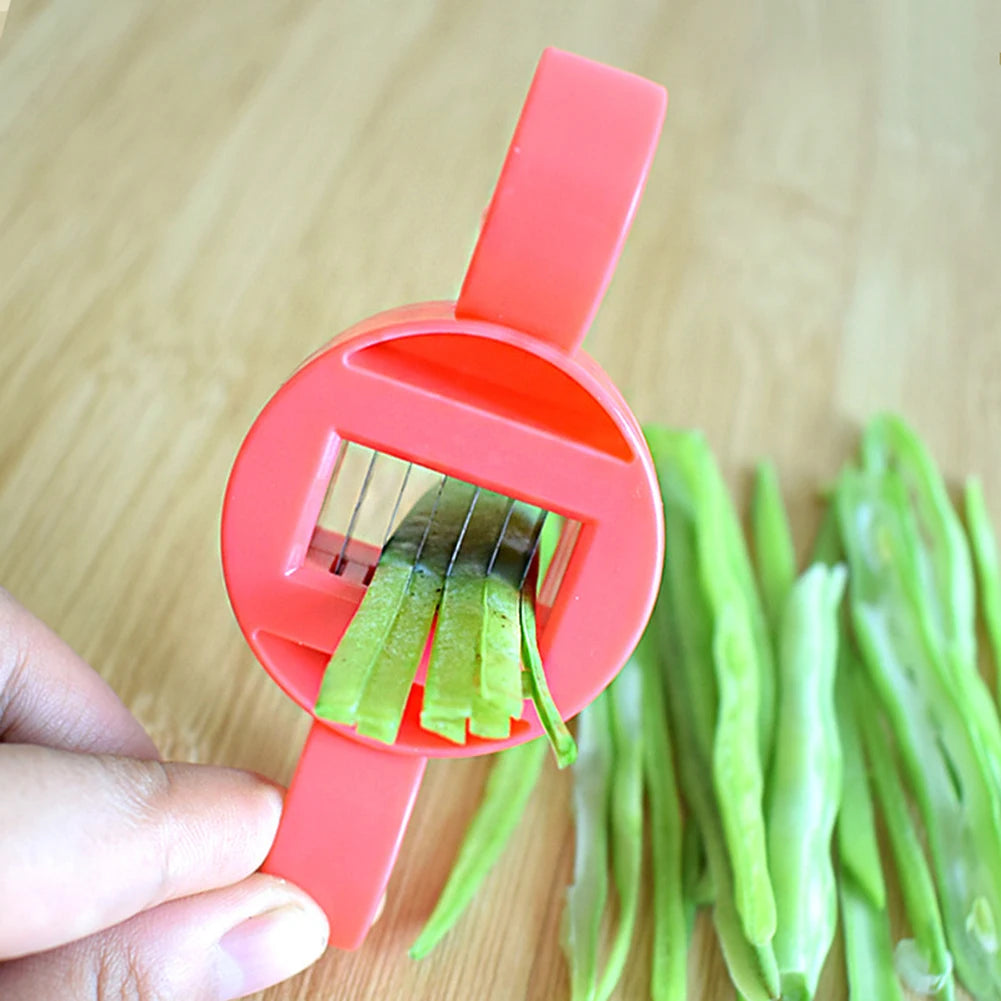 Bean slicer Green Bean Slicer Cutter Cut Fruit Vegetable Stringer Peeler Remover For Easy Kitchen Gadgets Kitchen Accessories