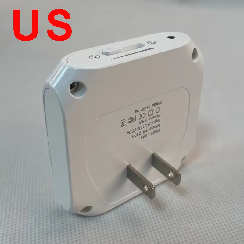 LED Plug in Night Lights Light Control Sensor Lamp Dimmable Energy Saving Lamp Under Cabinet light for Kitchen Aisle WC Bedroom