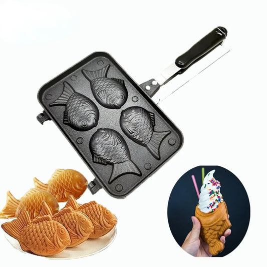 waffle maker Taiyaki Bread Sandwich Cake pastry Baking Board Mold Making Ice Cream Dessert Baking Tools Kitchen Accessories