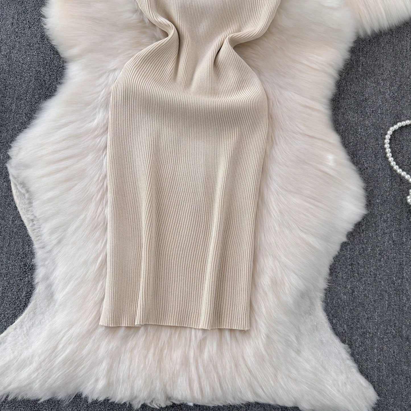 Solid 2024 Cross Knitted Women Dress Summer Strap Sleeveless Bodycon Dress Europe Style Halter Ladies Sexy Midi Long Dress