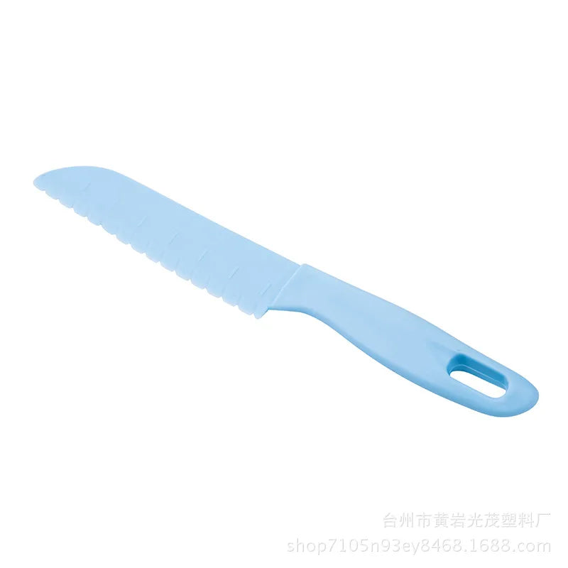 Sawtooth Cutter Plastic Fruit Knife Safe Kitchen Knife Kids Chef For Bread Lettuce Toddler Cooking Knives Children Paring Knives