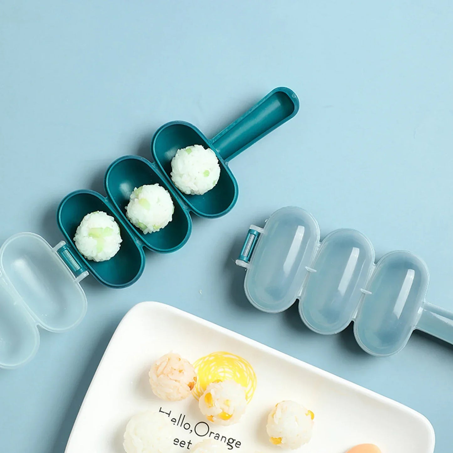 Sushi Rice Ball Mold Shaker Mould DIY Sushi Maker Transparent Cover Spherical Sushi Onigiri Mold Bento Making Mold Kitchen Tools