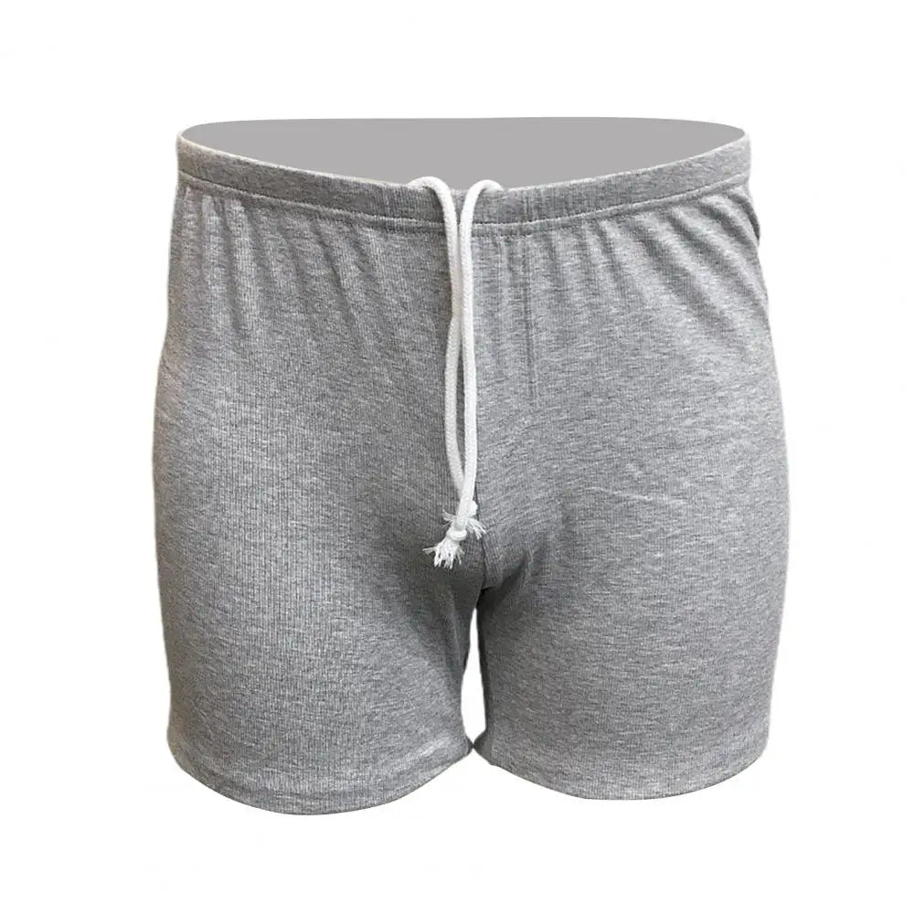 Above Knee Length Pants Men's Summer Drawstring Shorts Slim Fit Above Knee Length Solid Color Vacation Beach Sport Casual