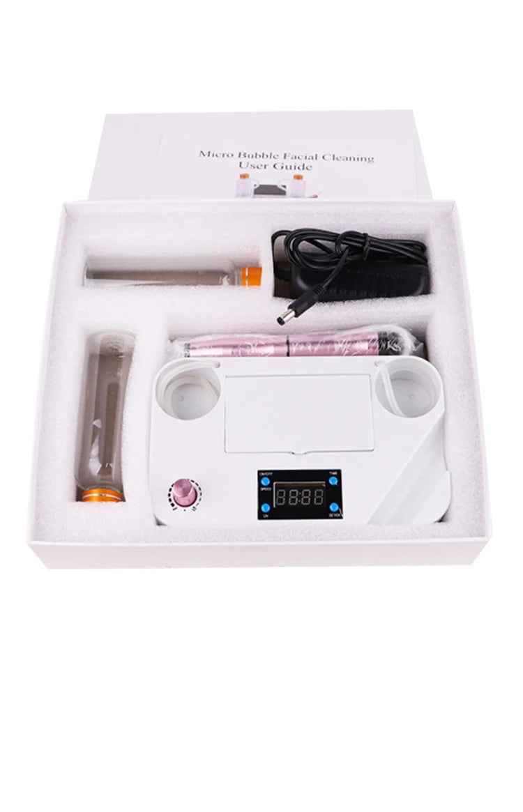 Small Bubble Beauty Device Cleansing Machine Blackhead Removal Water Spray Hydro Jet Face Pores Vacuum Suction Acne Cleaner