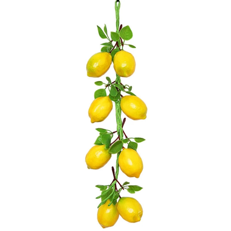 Simulation Artificial Fruit Lemon String for Restaurant Hotel Home Garden Wedding Kitchen Decoration 87HA