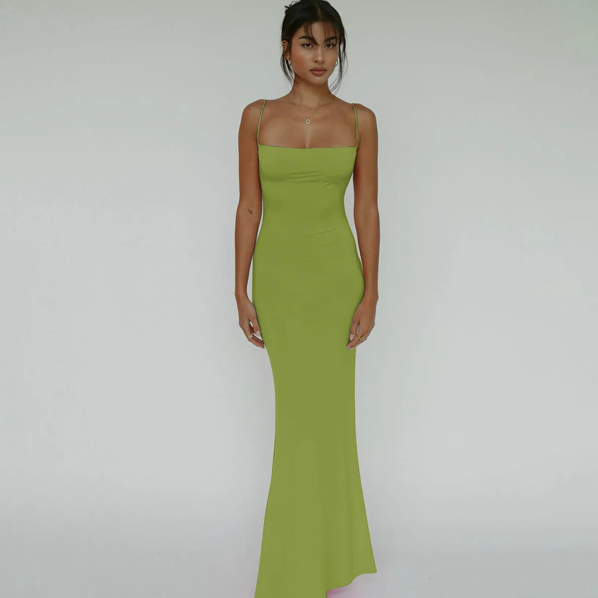 Cryptographic Draped Sexy Backless Sleeveless Slip Maxi Dress for Women Elegant Summer Sundresses Holiday Beach Vestido Clothes