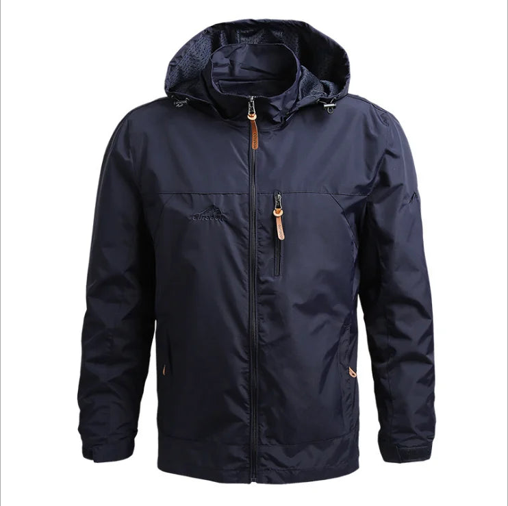 Men's Windbreaker Casual Men's Hooded Jacket Outdoor mountain Waterproof MA-1 Pilot Coat Men's Mountaineering Hunting Suit