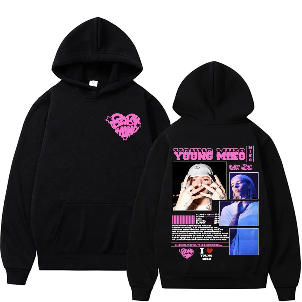 Singer Young Miko Baby Miko Tour Hooded Men Women's Clothing Vintage Casual Fan Gift Sweatshirt Fashion Aesthetic Comfort Hoodie