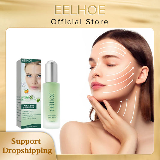 EELHOE Anti Wrinkle Serum Anti-Aging Anti Dark Circles Removal Forehead Lines Face Care Frown Lines Repair Facial Essence 30ml