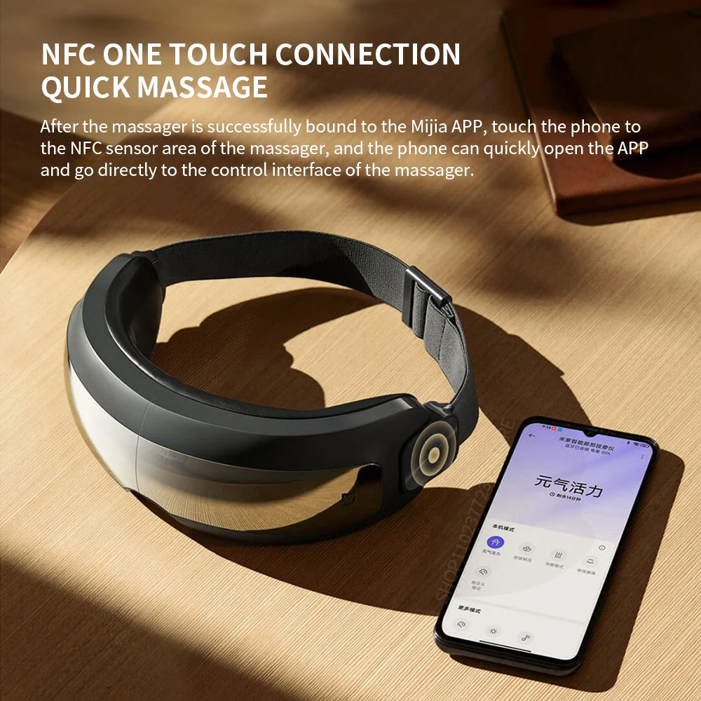New Xiaomi Mijia Smart Eye Massager Hot Compress Zone Massage Relieve Fatigue Eye Care Instrument Work With Mi Home App