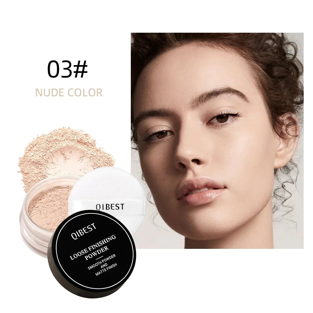 Face Loose Powder Translucent Matte Pink White Setting Powder Oil-Control Cosmetics Long-Lasting Waterproof Facial Makeup Powder