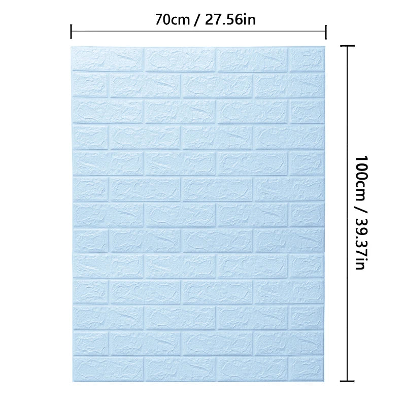 Wallpaper Home brick Foam Panels 3D Wall Stickers Self-adhesive DIY Embossed Stone Wallpaper Home Decor Living Room Kitchen